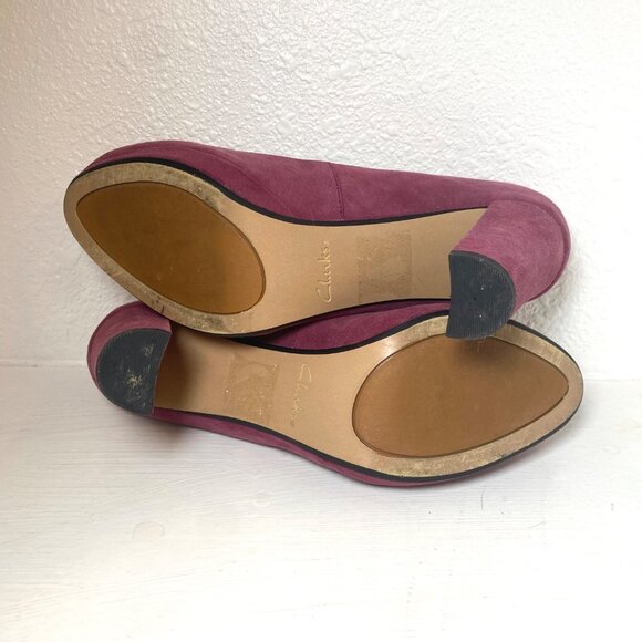 Clarks Women's Heels in Deep Pink - Picture 6 of 7